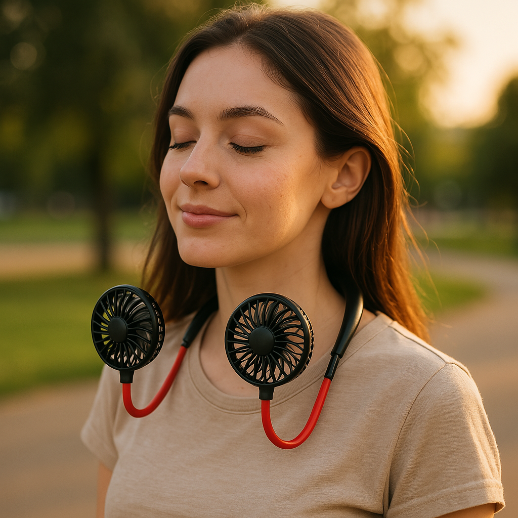Portable neck fan